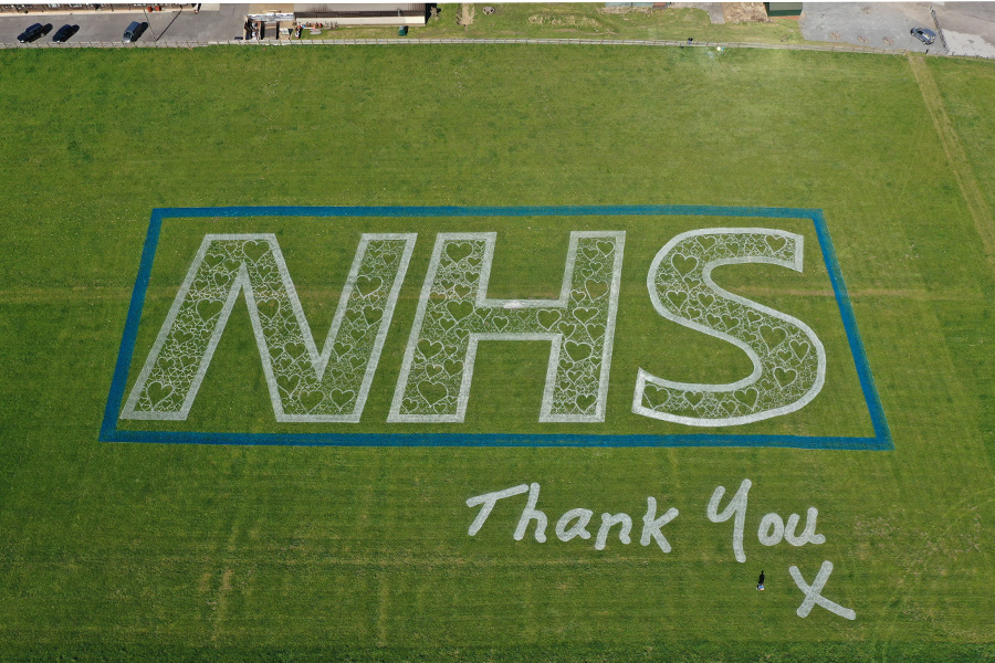 Tribute for our hero’s at the NHS