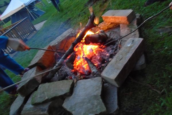 Space at the Ark fire pit